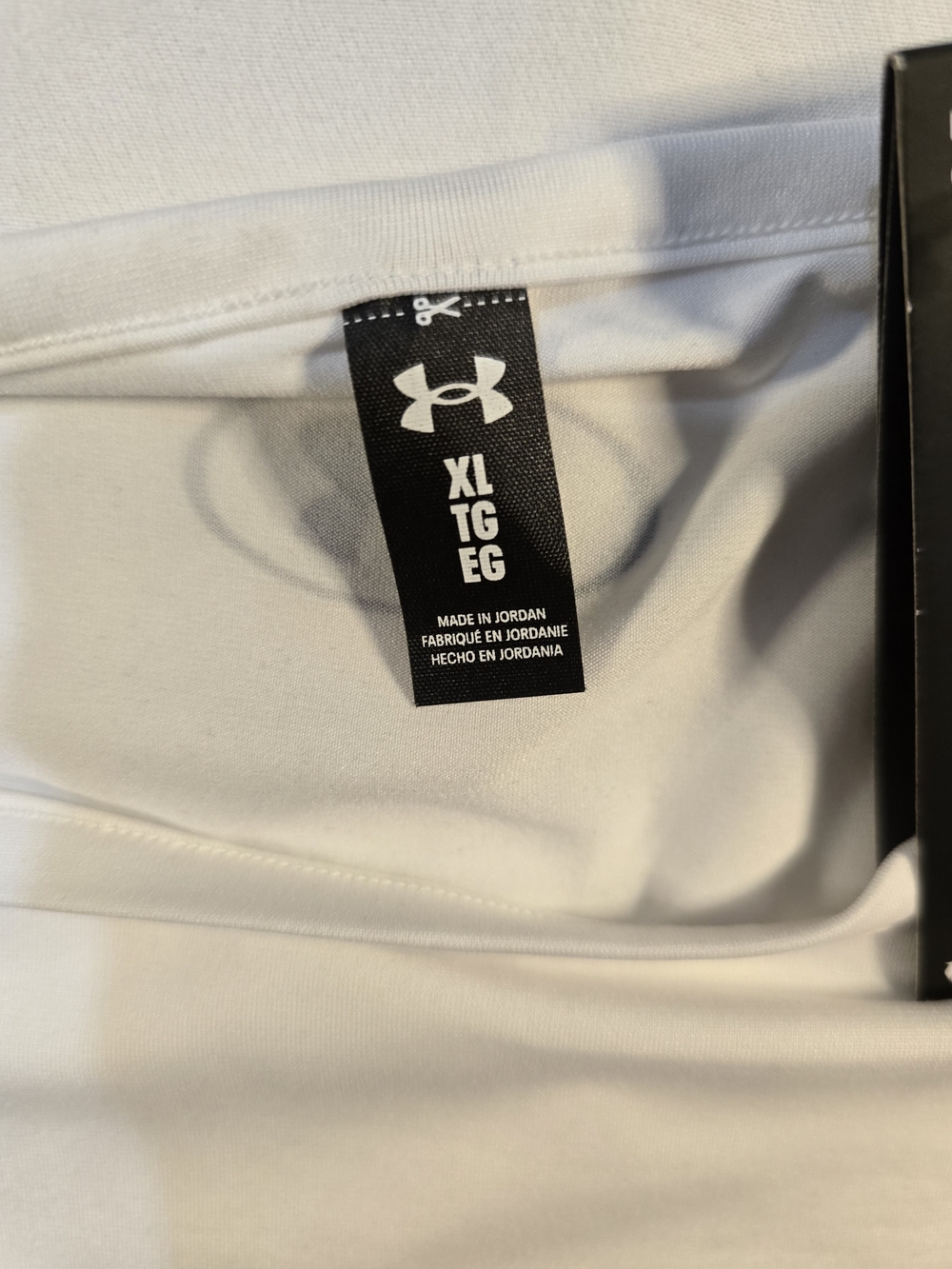 Under Armour White Short Sleeve Athletic Tee with Logo - Picture 2 of 8